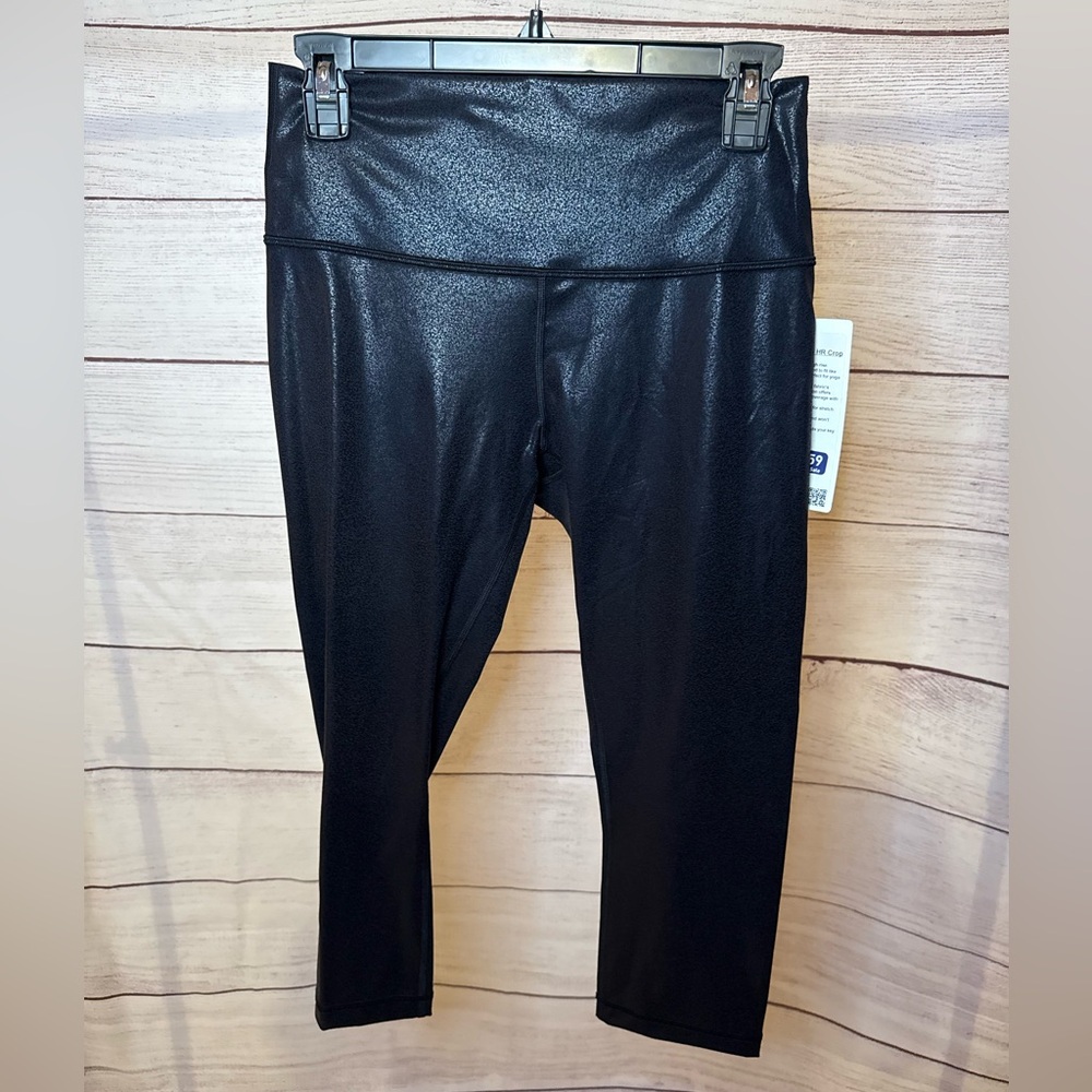 NWT lululemon Wunder Under HR Crop 21” high rise cropped metallic leggings